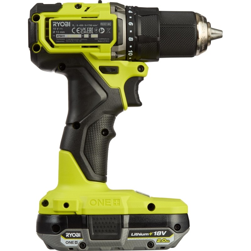 Дрель-шуруповерт бесщеточная Ryobi ONE+ HP RDD18C-220S 5133004980