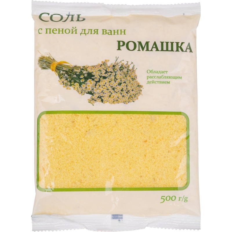 Соль для ванн Dream Nature с пеной Ромашка 500 г