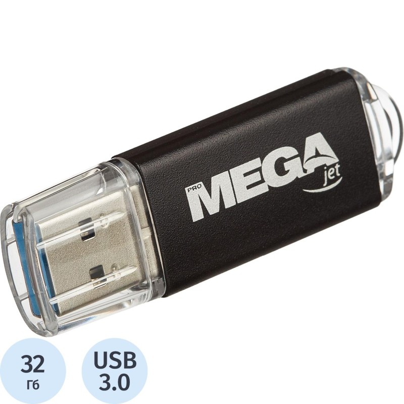 Флеш-память Promega Jet 32GB USB3.0/черный металл/под лого NTG358U3032GB