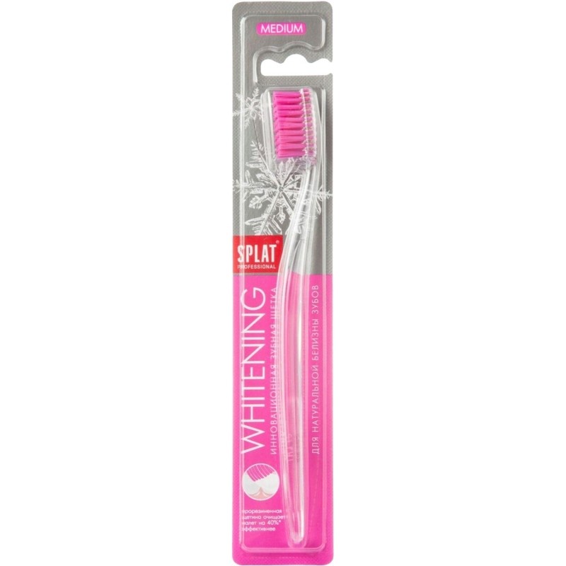 Зубная щетка SPLAT WHITENING средняя
