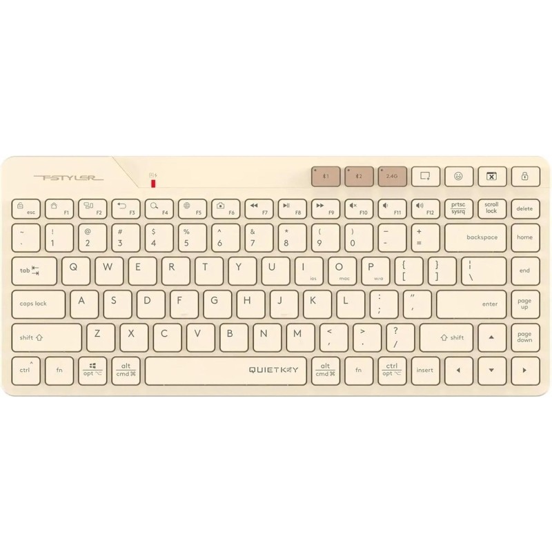 Клавиатура A4Tech Fstyler FBK26C AS USB беспр.BT/RadioSlimMultim 2010329