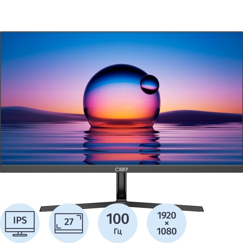 Монитор CBR Q27F100(LCD-Q27F100-OPC)27/FHD/IPS/100Hz/5ms/280cd/HDMI /VGA
