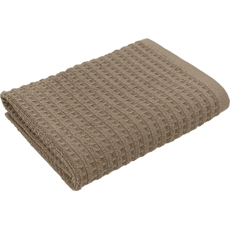 Полотенце махровое УЗБ Рельеф, L 70х130 сер,162479