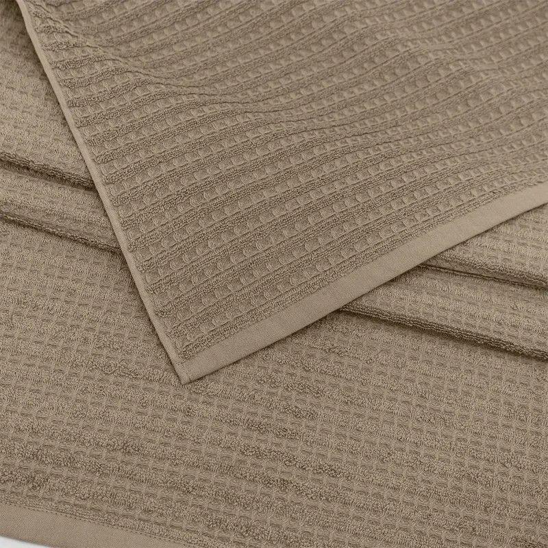 Полотенце махровое УЗБ Рельеф, L 70х130 сер,162479