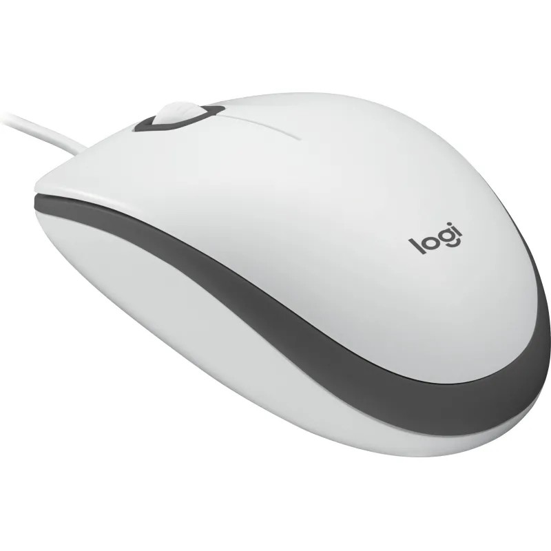 Мышь проводная Logitech 910-006764 белая