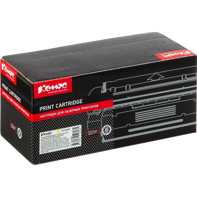 Тонер-картридж Комус TK-5430Y жел. для Kyocera PA2100cwx/MA2100cfx