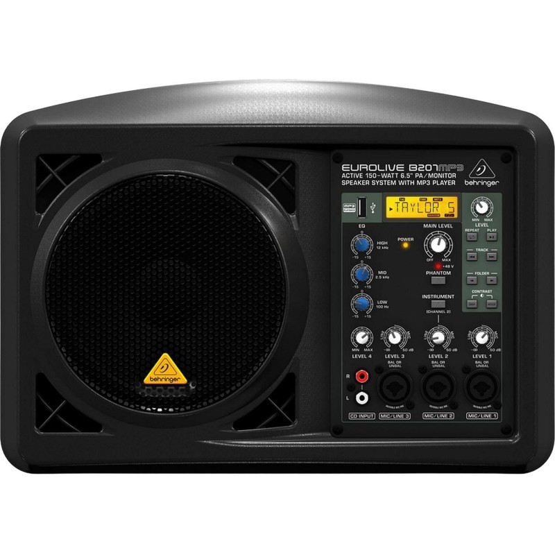 Акустическая система Behringer B207MP3, активная, 125Вт, эквалайзер, MP3