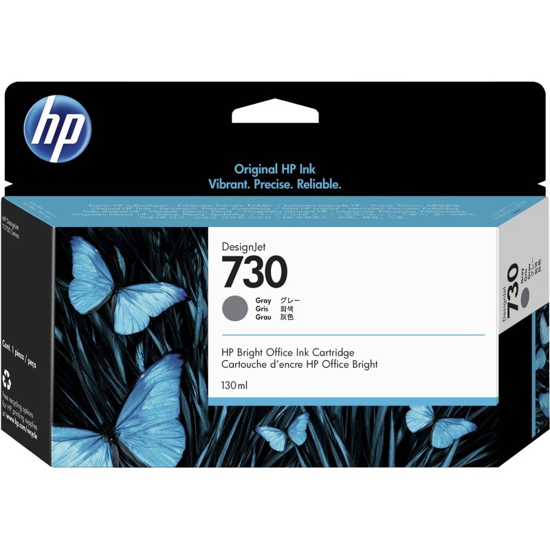 Картридж струйный HP 730 P2V66A сер. (130мл) для T1700