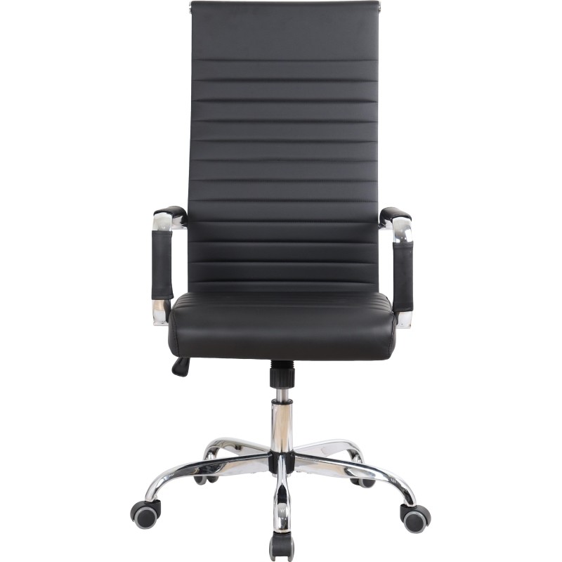 Кресло BN_SH_EChair-566 TPU кожзам черный, хром