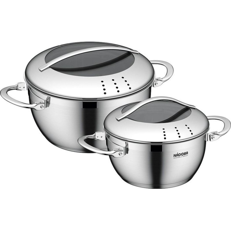 Набор кастрюль со ст. крышками, 4пр., малый, NADOBA, серия MARUSKA (726616)