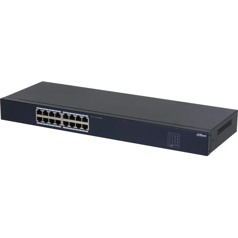 Коммутатор DAHUA DH-SF1016 16-портовый неуправл,16xRJ45 100Mb,MAC-табл 8К