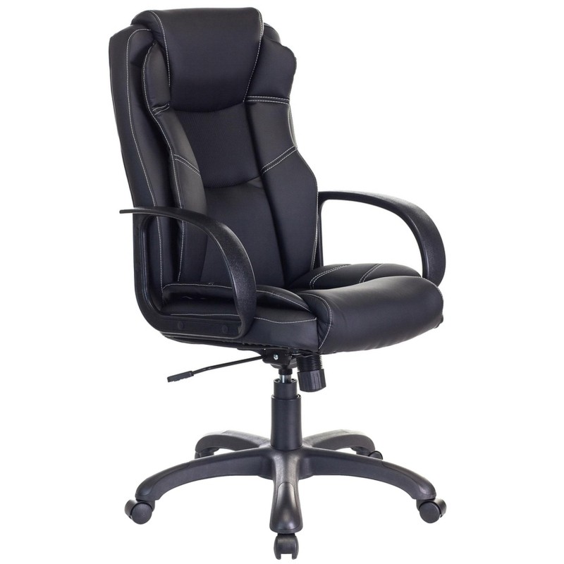 Кресло VB_Бюрократ для руковод CH-839 черный Leather Black эко.кожа пластик