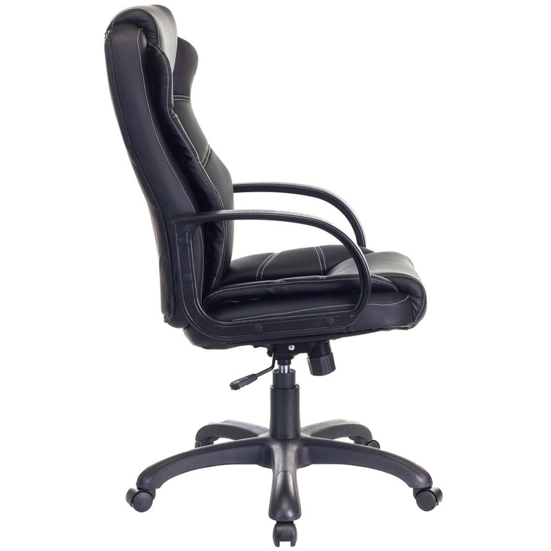 Кресло VB_Бюрократ для руковод CH-839 черный Leather Black эко.кожа пластик