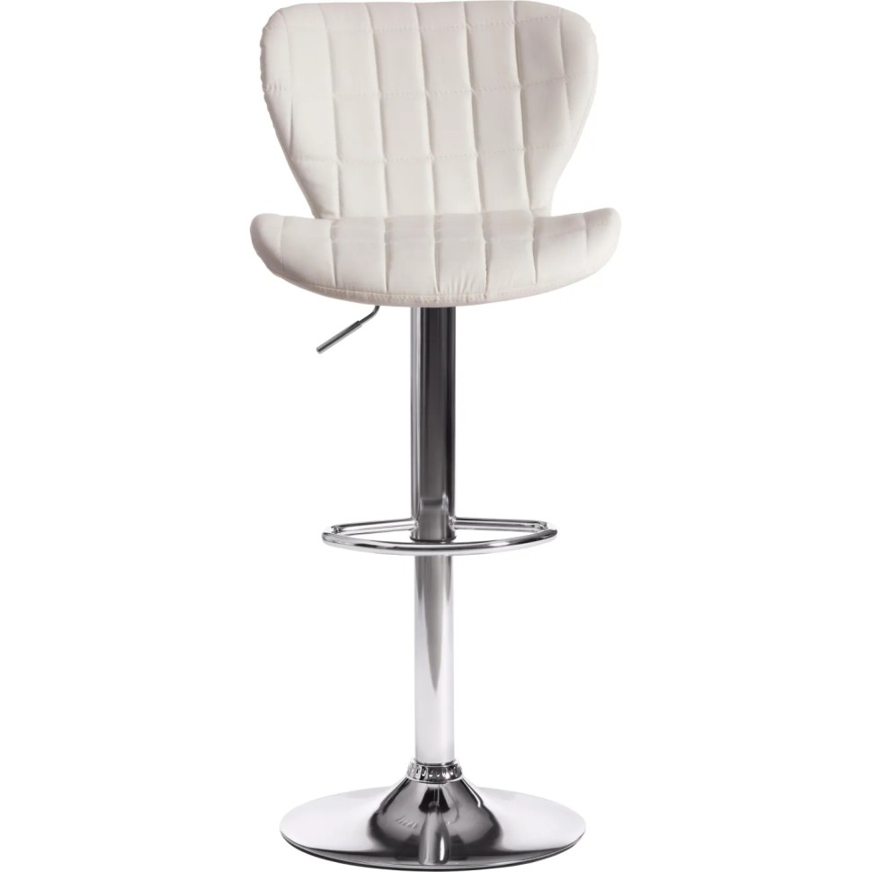 Стул барный AVIONIC (mod. KY712A) / 1 шт в уп, металл/экокожа, белый/хром