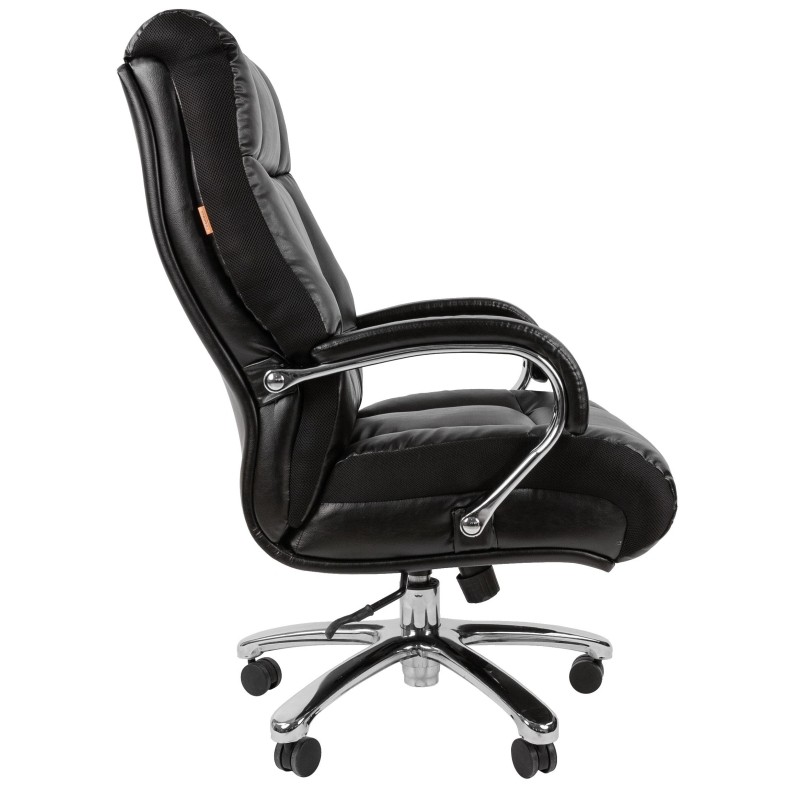 Кресло VT_CHAIRMAN 405 экокожа черный хром