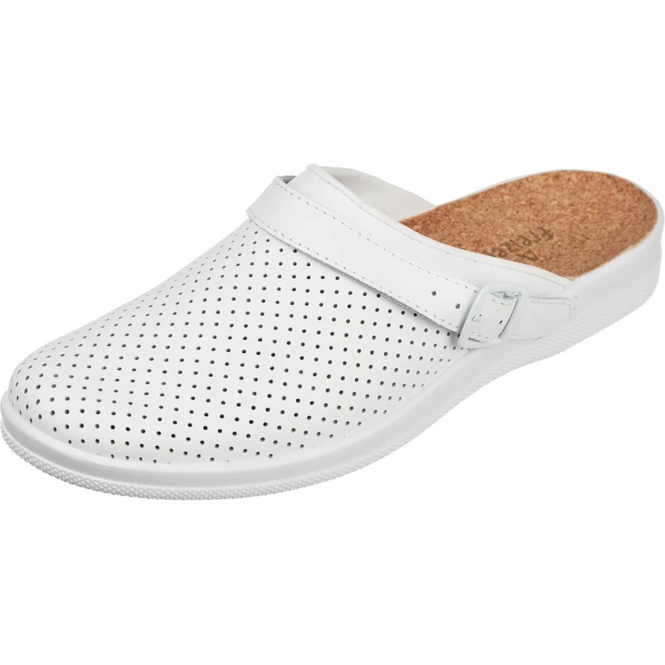 Сабо Ионел муж.нат.кожа цв.белый, пробковая стелька (р.46) (95480108)