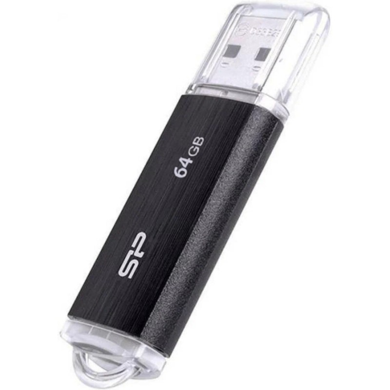 Флеш-память Silicon Power Ultima U02, 64Gb, USB 2.0, чер, SP064GBUF2U02V1K