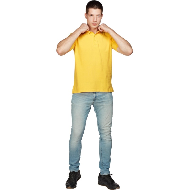 Рубашка Поло (190г.) кор.рукав желт.(XXL)