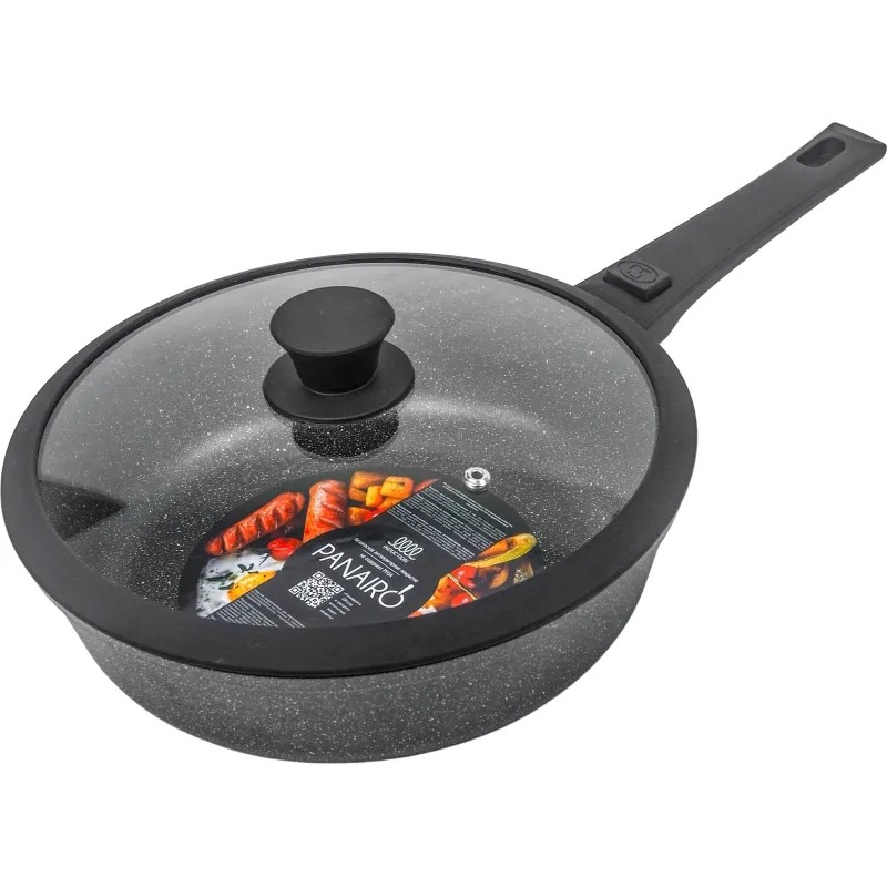 Сковорода 26см с крышкой и съемной ручкой Panairo Forrena PRO MAX