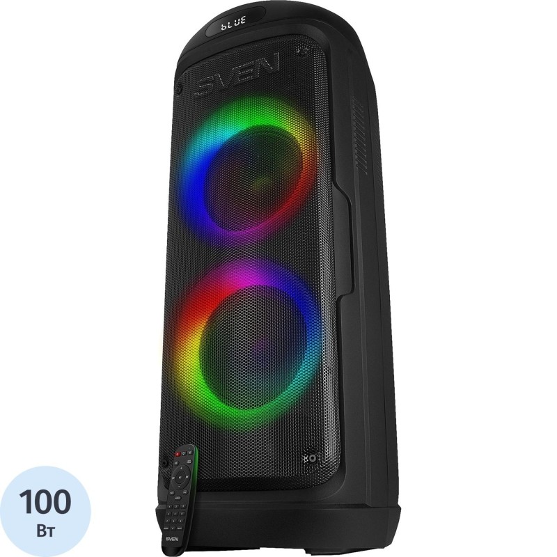 Акустическая система Sven PS-770, 2x50Вт, FM/USB/microSD, LED, аккум