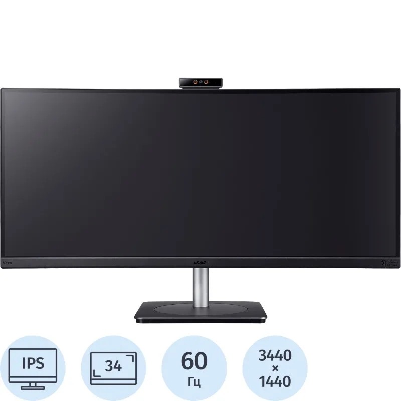 Монитор Acer Vero (UM.CB3CD.D01)34/UWQHD/IPS/60Hz/300cd/4ms/HDMI/DP