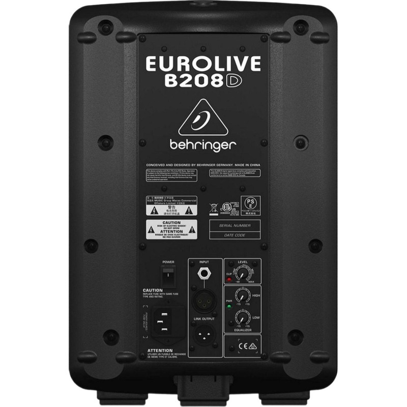Акустическая система Behringer B208D, 2-полосн, активн, 160Вт+42Вт, Bi-amp