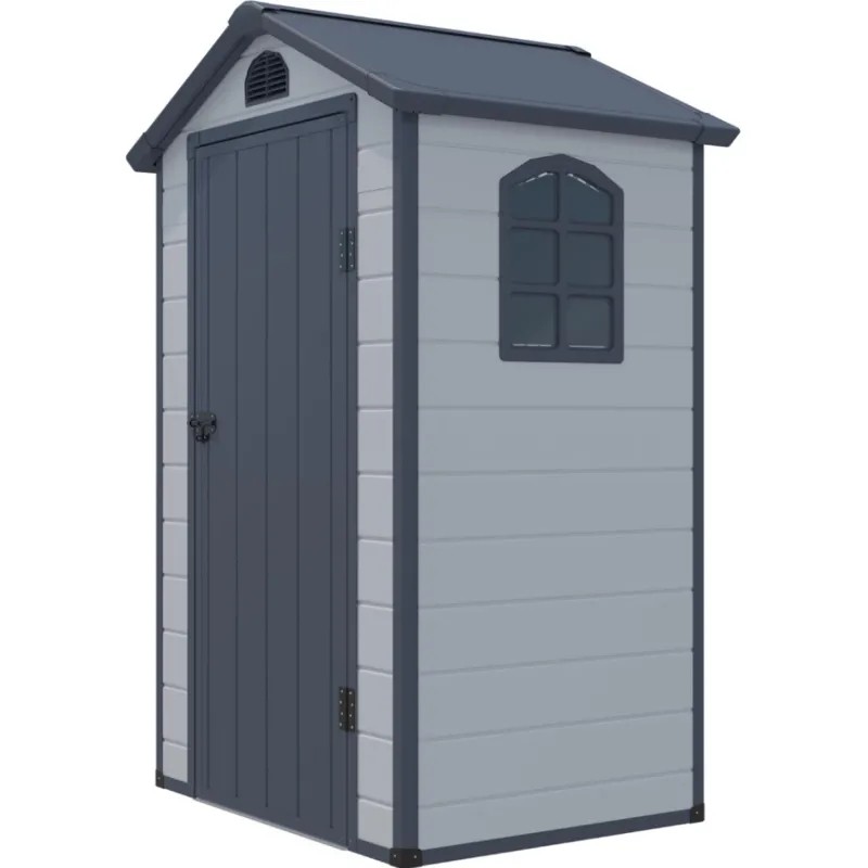 Сарай LS_ WOTEX Storage-01-2, серый, 134х104х204 мм