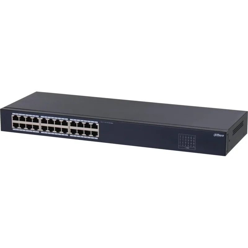 Коммутатор DAHUA DH-SF1024 24-портовый неуправл, 24xRJ45 100Mb, MAC-табл 8К
