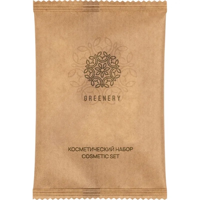 Набор косметический GREENERY, флопак крафт, 400шт/уп
