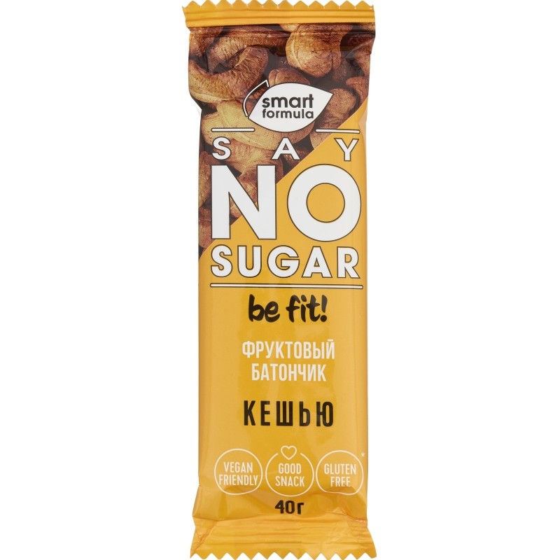 Батончик мюсли Smart Formulа фруктовый Cashew, 15штx40г/уп (ОС1242)