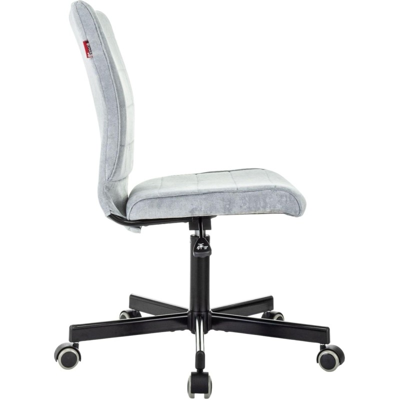 Кресло VB_EChair 303 серо-голубой Light-28 крестов. металл черный