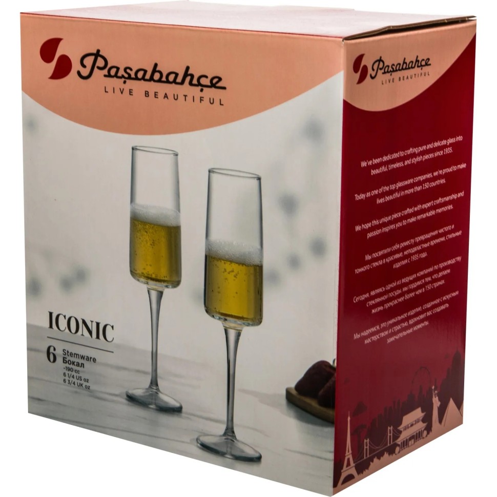Набор бокалов АЙКОНИК 190 мл, 6 шт