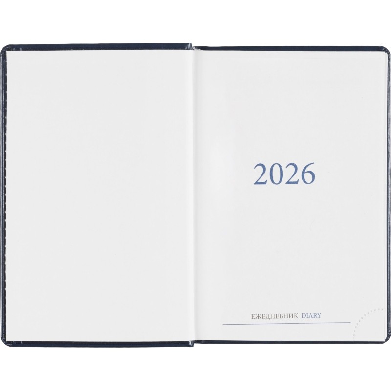 Ежедневник датированный 2026, синий,А6, 100х150 мм,336 стр,Agenda