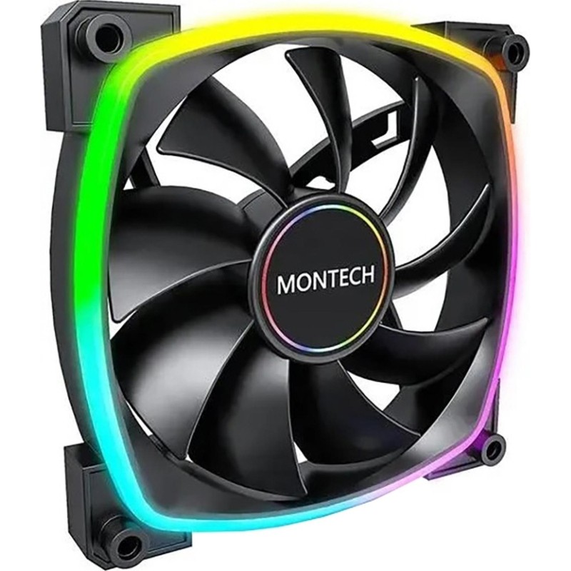 Вентилятор Montech (AX140 PWM BLACK)ARGB 140х140x25 черн. 4-pin Ret