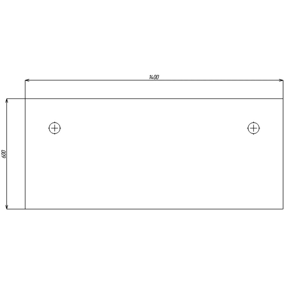 Стол Avance рабочий 6М.069 1400х600х750 белый/алюминий матовый