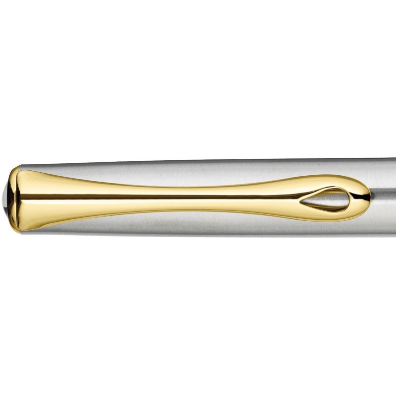 Роллер DIPLOMAT Traveller stainless steel gold синий D20000651