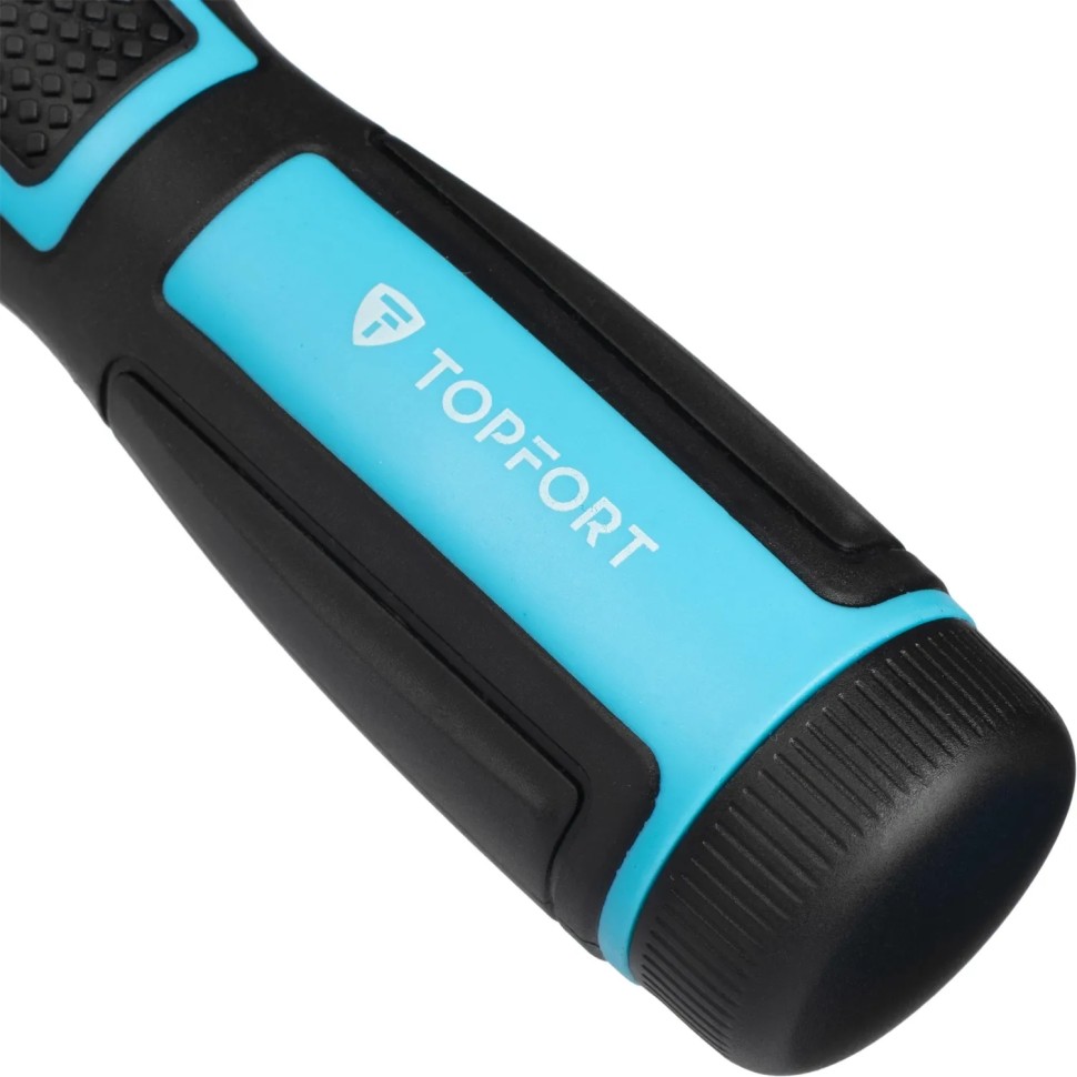 Отвертка Topfort со встроенной трещоткой 5Х и битами 13 предм (569G212) Отвертка Topfort со встроенной трещоткой 5Х и битами 13 предм (569G212)