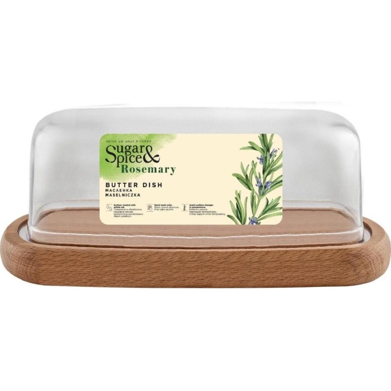 Масленка деревянная Sugar&amp;Spice с крышкой  (SE104712996)