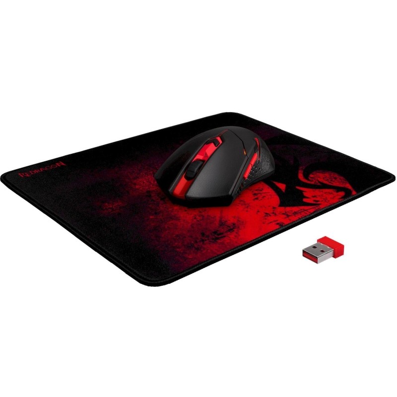 Мышь компьютерная Redragon беспроводн.+коврик (игр.набор) M601WL-BA (78227)