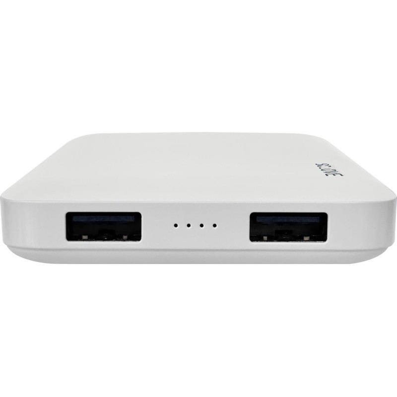 Внешний аккумулятор SOLOVE (Mi) 001M+ 10000mAh, кожаный чехол, белый
