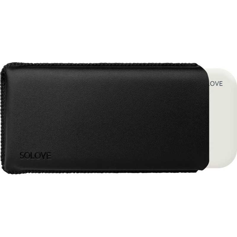 Внешний аккумулятор SOLOVE (Mi) 001M+ 10000mAh, кожаный чехол, белый
