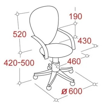 Кресло VT_Chairman 696 синий TW-10/TW-05, белый пластик