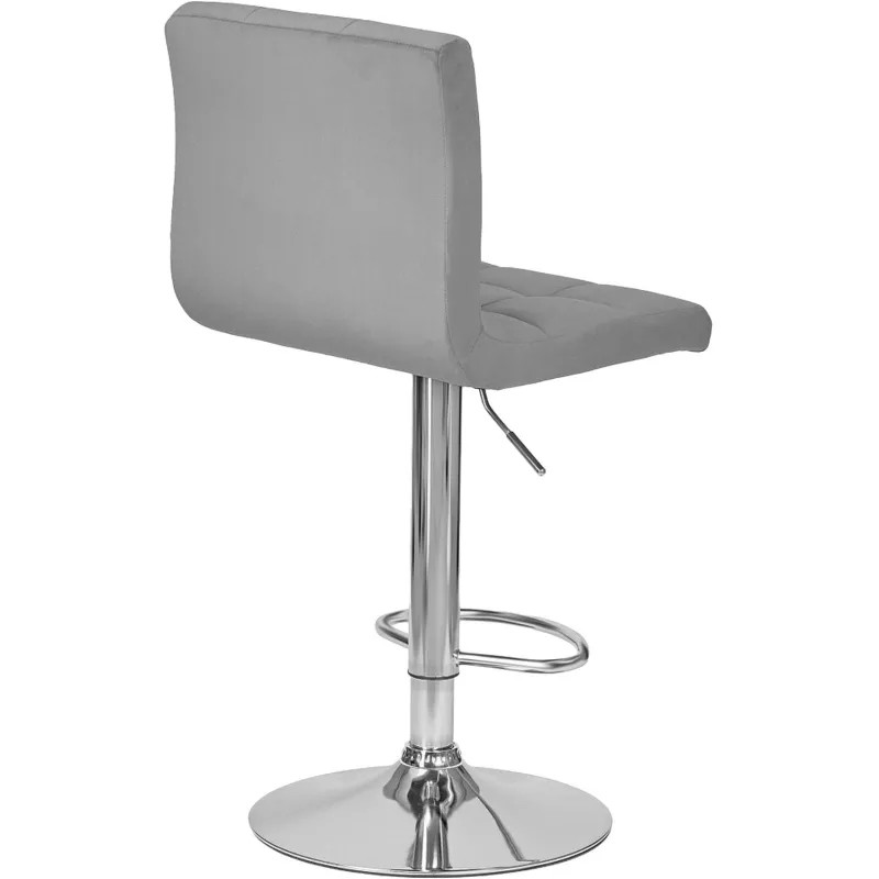 Стул барный LO_DOBRIN CANDY LM-5006_CH-M_V-MJ9-75 серый велюр