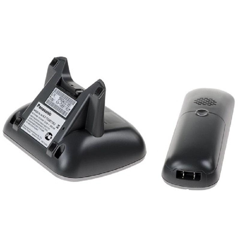 Радиотелефон Dect Panasonic KX-TG6811RUM серый металлик АОН