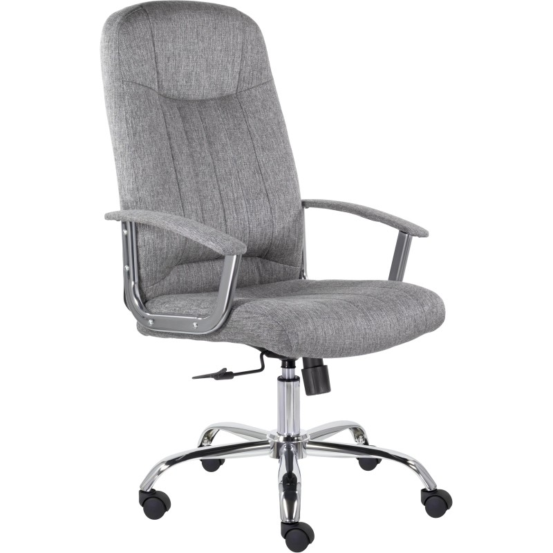 Кресло UP_EChair СН-277 Бостон В Айс хром Moderno 02 (серый)