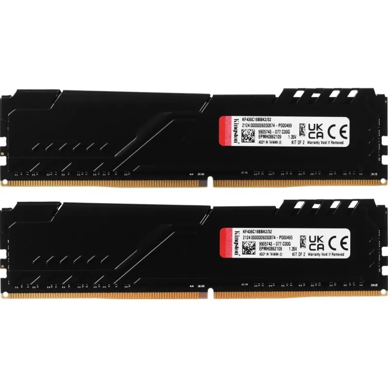 Модуль памяти DIMM 32GB DDR4-3600 K2 KF436C18BBK2/32 KINGSTON