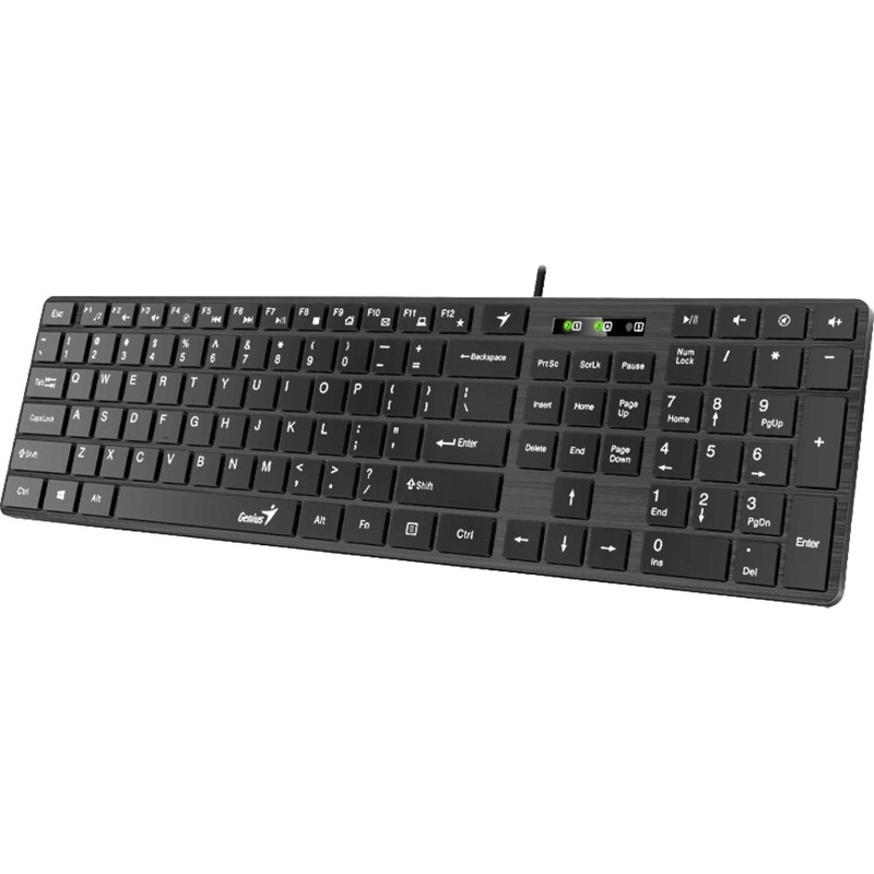 Клавиатура Genius SlimStar 126, USB, 104 , 1.5 м. черный