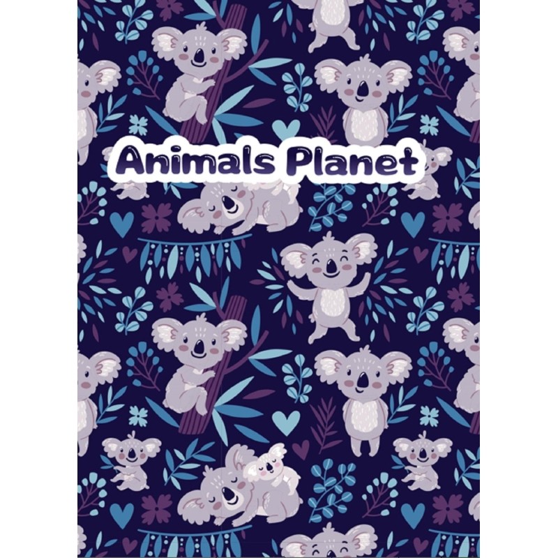 Тетрадь общая M&amp;G Animal, А5, 64 л, клет, цвет в асс,в пласт обложке