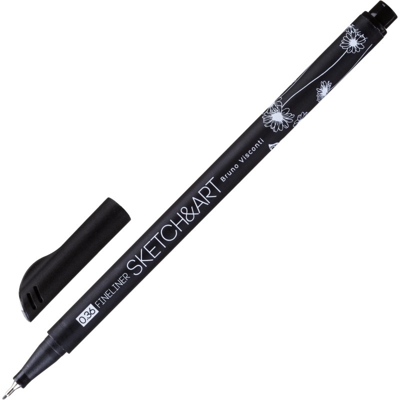 Набор линеров для скетчинга SKETCH&amp;ART BLACK EDITION 0,36мм 12цв 36-0017