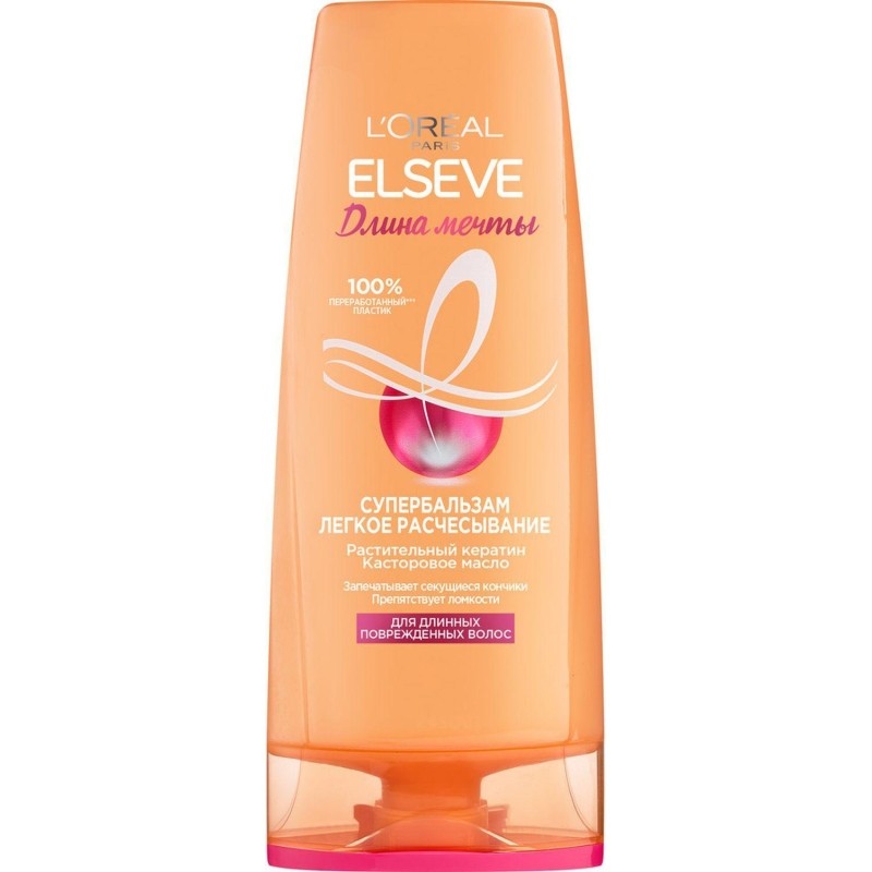 Бальзам L&#039;Oreal Paris Легк Расчес Elseve Длин Мечт, д/длин повр вл, 400 мл
